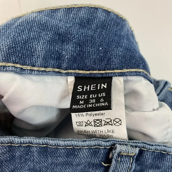 SHEIN Blue Denim Jeans - Picture 2 of 4